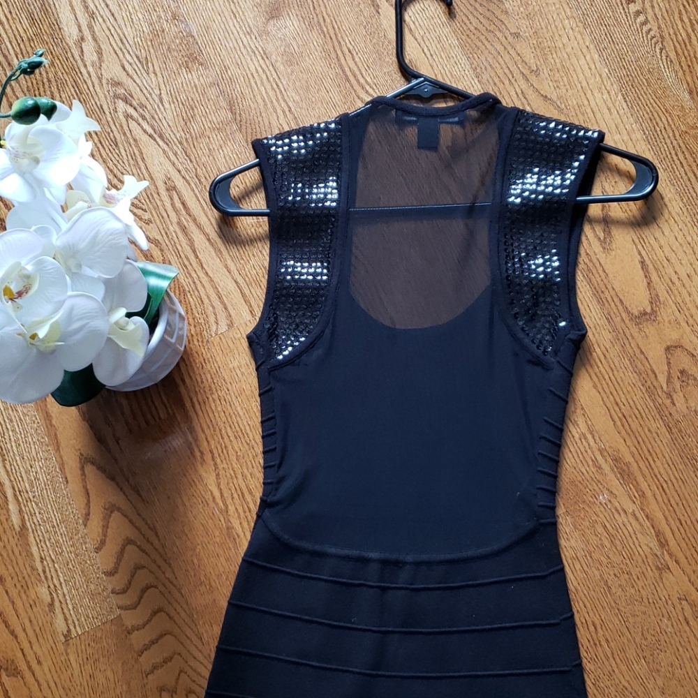 Mesh Back Dress with sequins - Picture 4 of 4